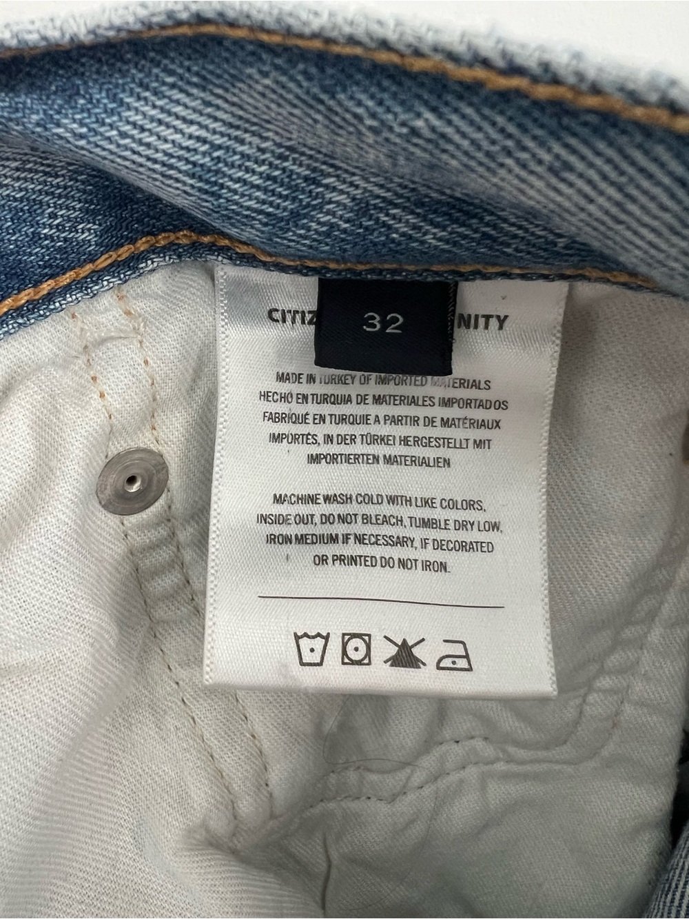 Citizens of Humanity Ayla Baggy Wide Leg Jeans Sz 32 Oversized - Picture 7 of 8